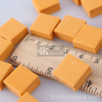 Pièces de mosaïque orange pour piscine